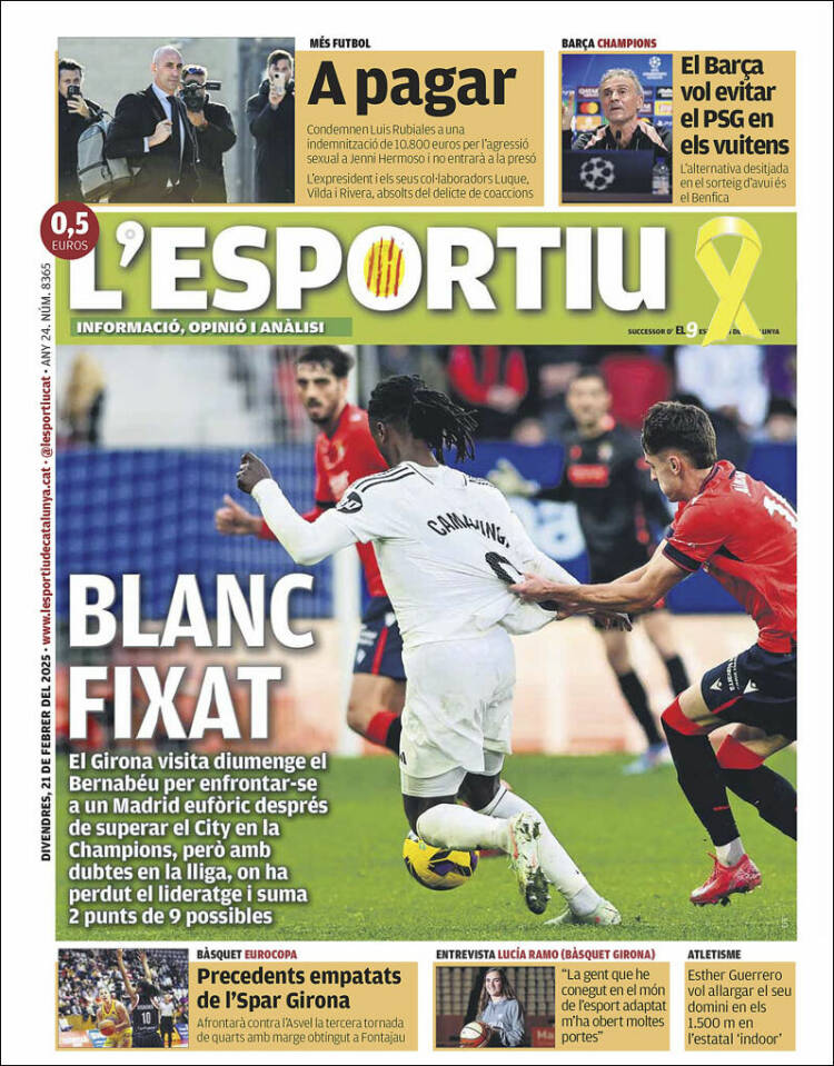 Portada de L'Esportiu : Girona (España)