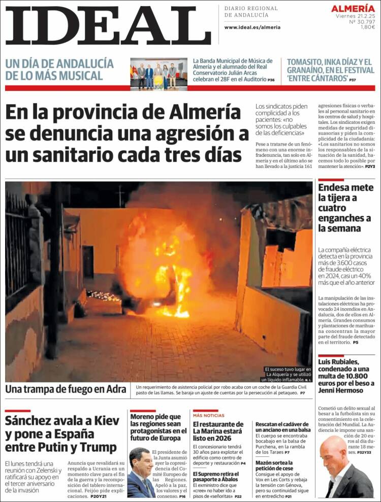 Portada de Ideal Almeria (Spain)