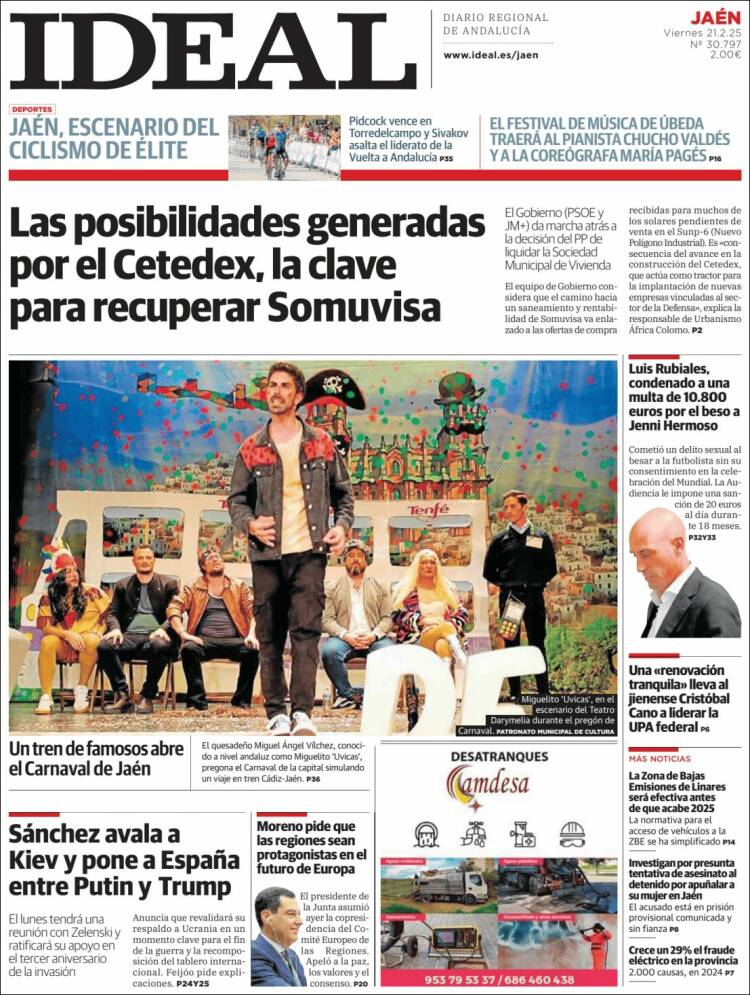 Portada de El Ideal de Jaén (Spain)