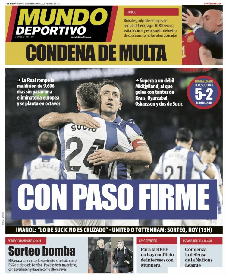 Portada de Mundo Deportivo Gipuzkoa (Spain)