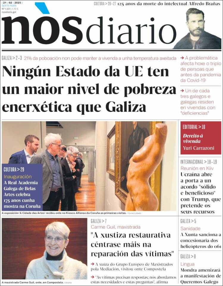 Portada de Nòs Diario (Espagne)