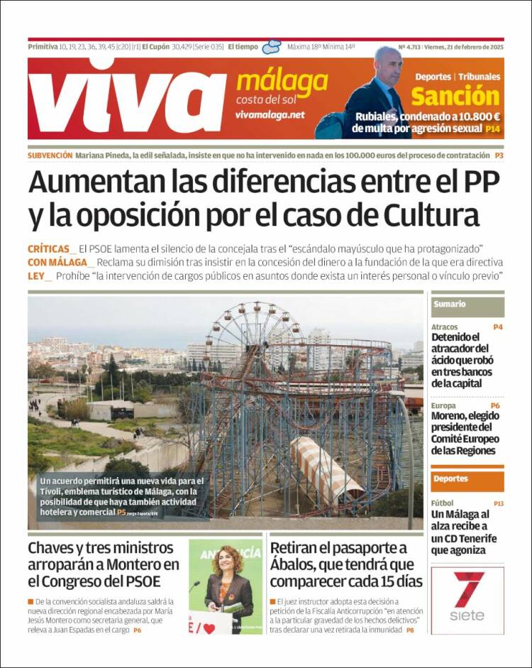 Portada de Viva Málaga (Spain)