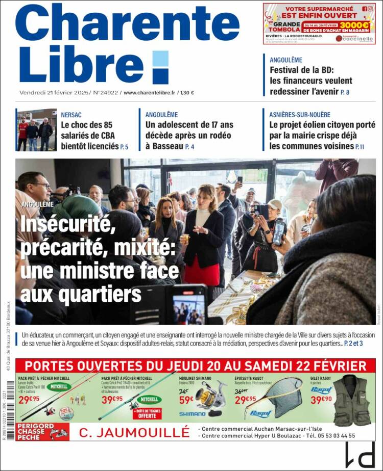 Portada de Charente Libre (France)