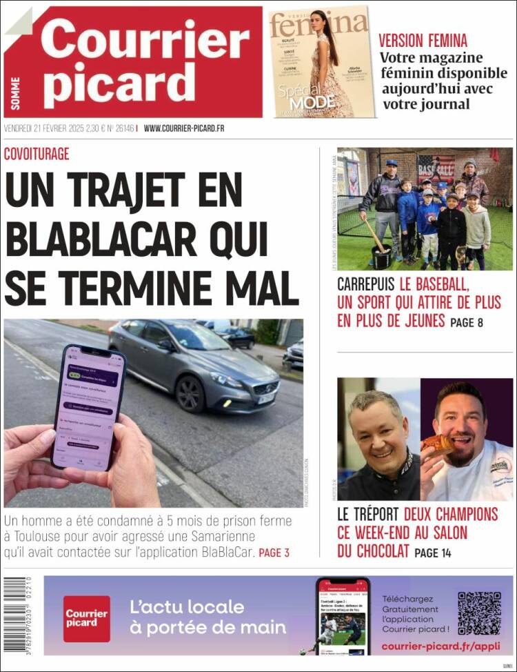 Portada de Courrier Picard (France)