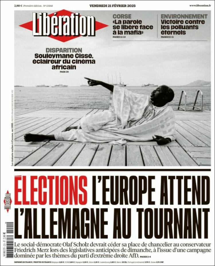 Portada de Libération (France)