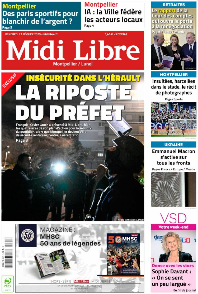 Portada de Midi Libre (France)