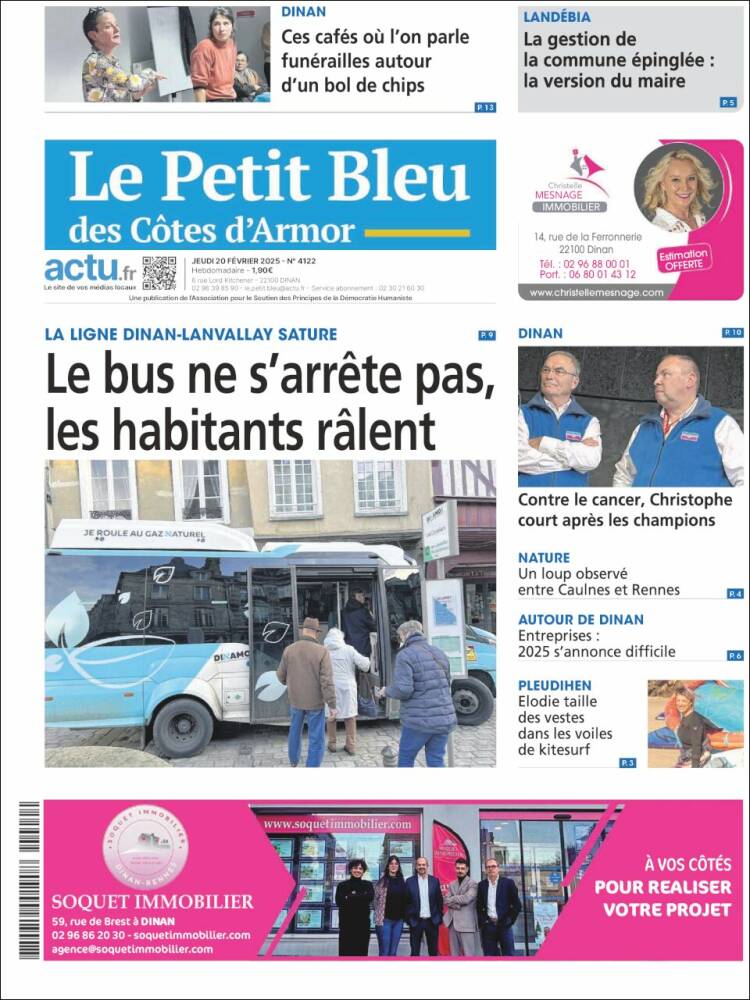 Portada de Le Petit Bleu (France)