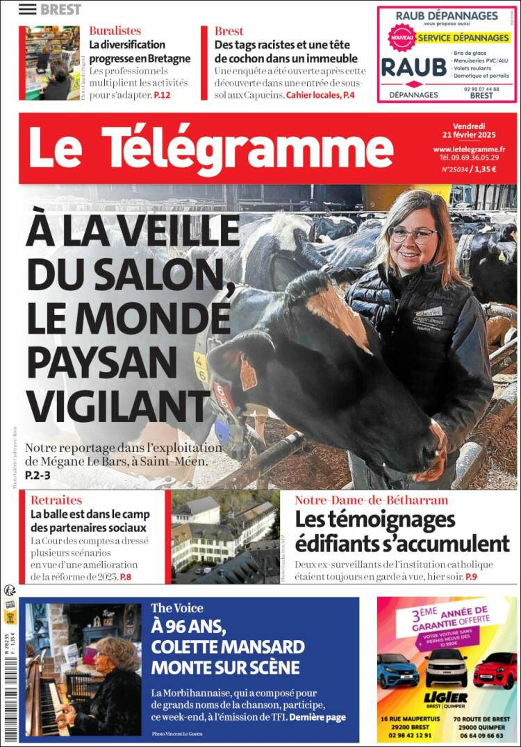 Portada de Télégramme (France)