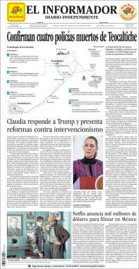 Portada de El Informador (Mexico)