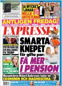 Portada de Expressen (Sweden)