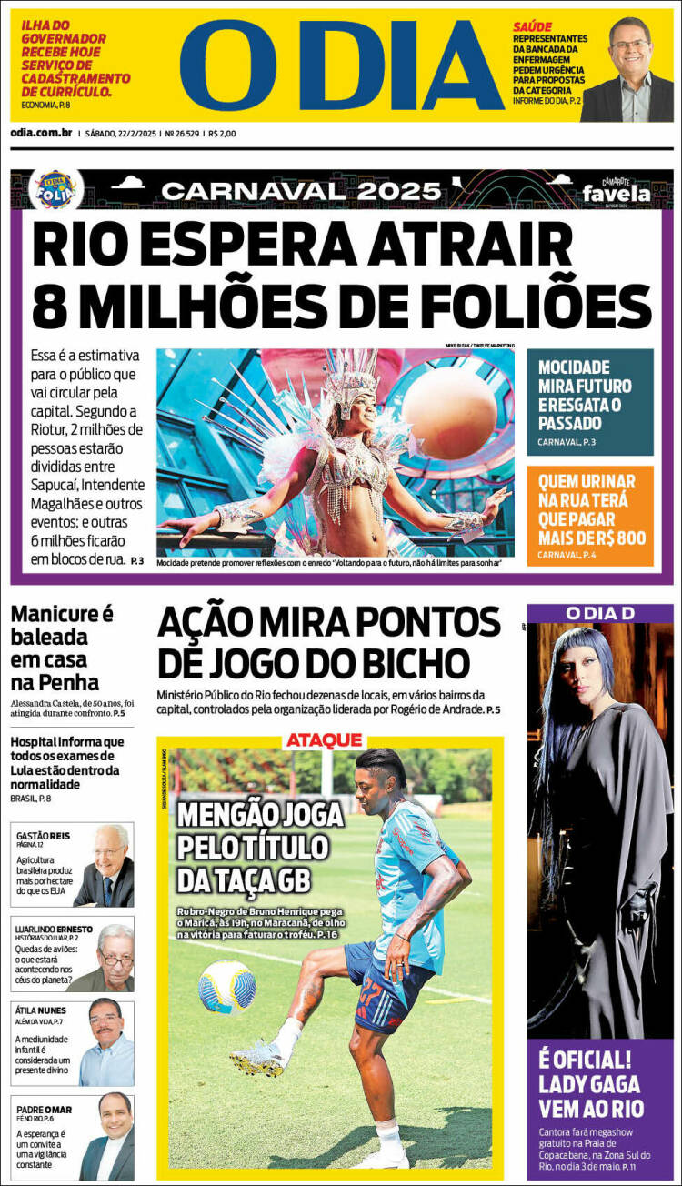 Portada de O Dia (Brasil)