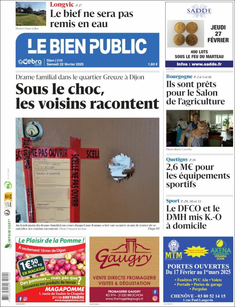 Portada de Le Bien Public (France)