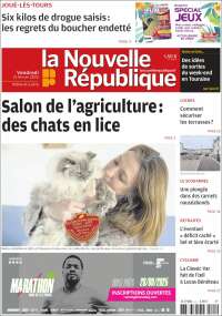Portada de La Nouvelle Republique (Francia)