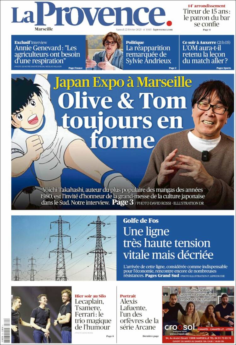 Portada de La Provence (Francia)