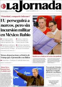 Portada de La Jornada (México)