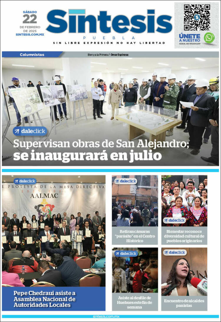 Portada de Síntesis - Puebla (México)