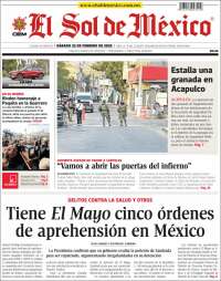 Portada de El Sol de México (México)