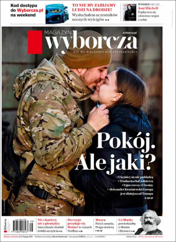 Portada de Gazeta Wyborcza (Polonia)