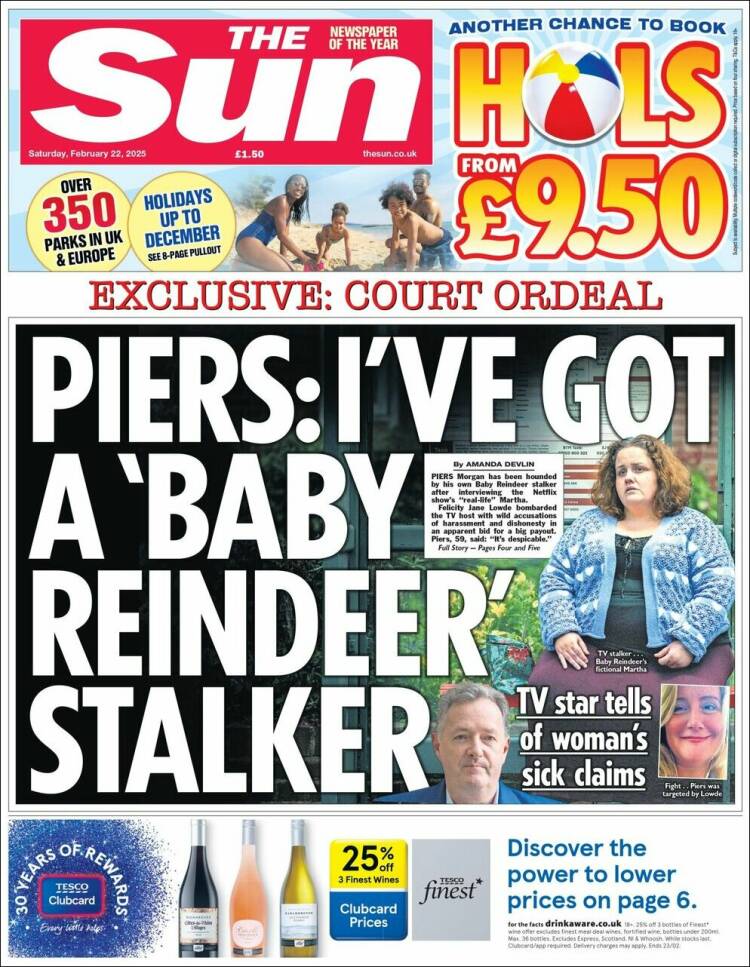 Portada de The Sun (Reino Unido)