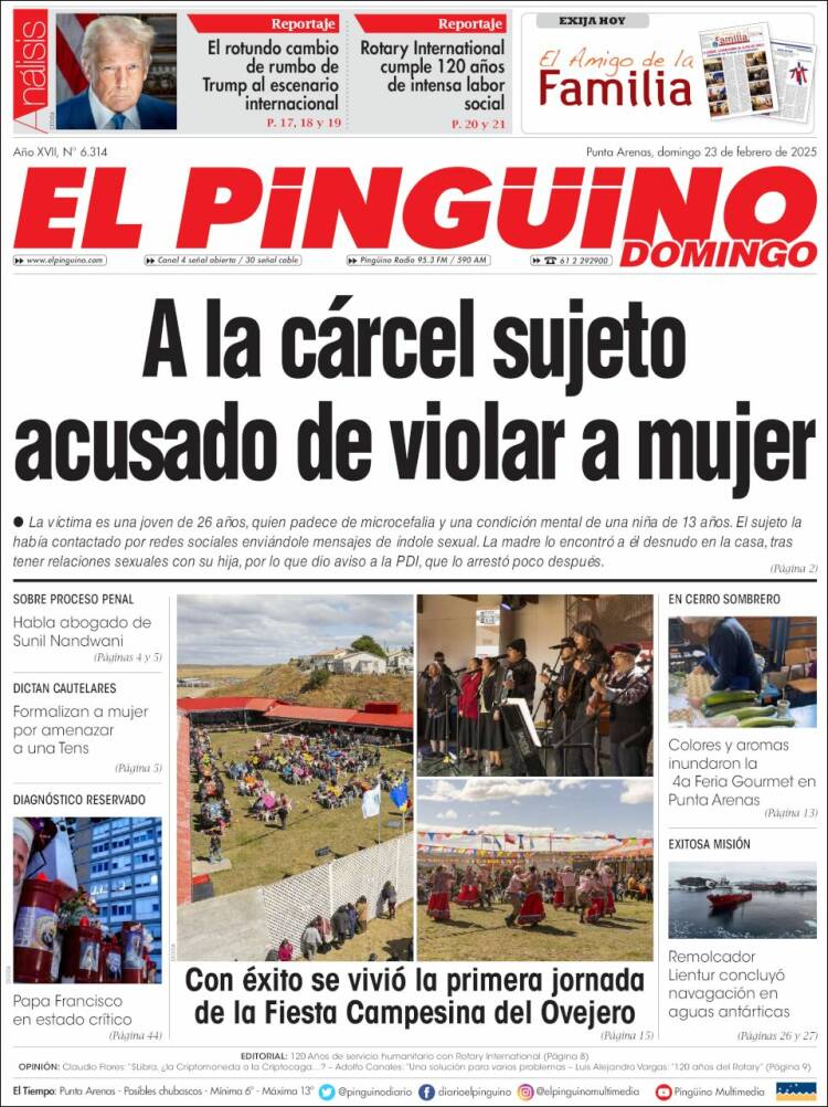 Portada de El Pingüino (Chile)