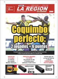 Portada de Diario La Región de Coquimbo (Chile)