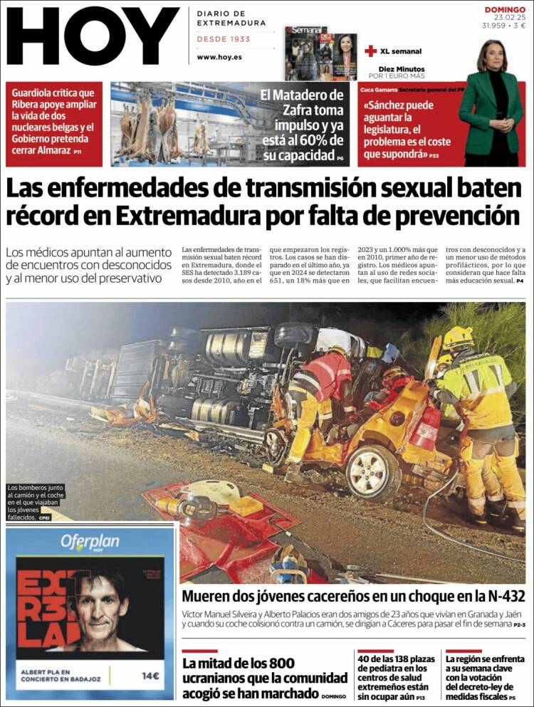 Portada de Hoy - Caceres (España)