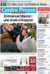 Portada de Centre Presse (Francia)