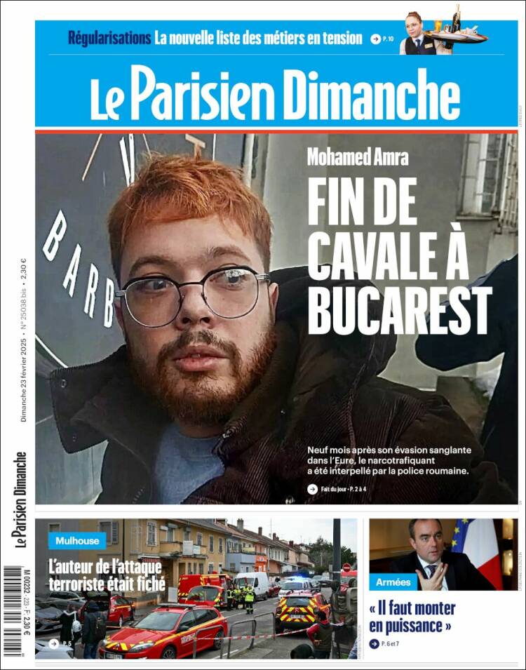 Portada de Le Parisien (Francia)