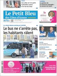 Portada de Le Petit Bleu (Francia)
