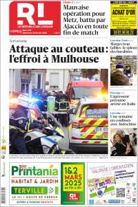 Portada de Le Republicain Lorrain (Francia)
