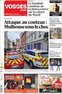 Portada de Vosges Matin (Francia)