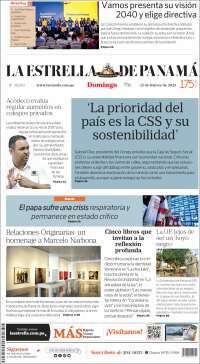 Portada de La Estrella de Panamá (Panamá)