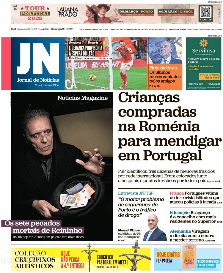 Portada de Jornal de Notícias (Portugal)