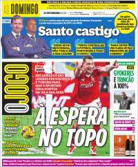 Portada de O Jogo (Portugal)