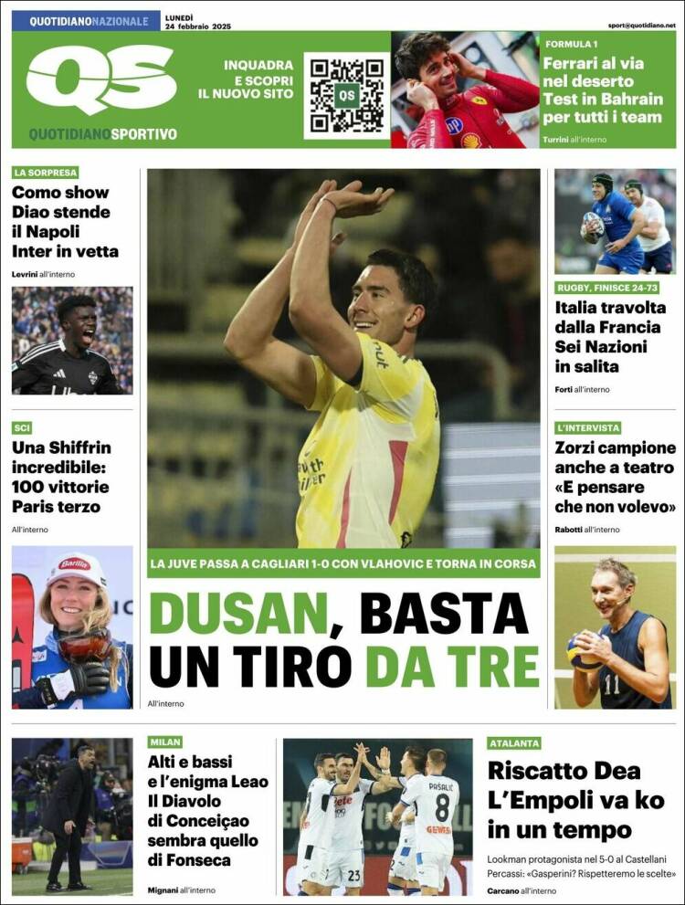 Portada de Quotidiano Sportivo (Italia)