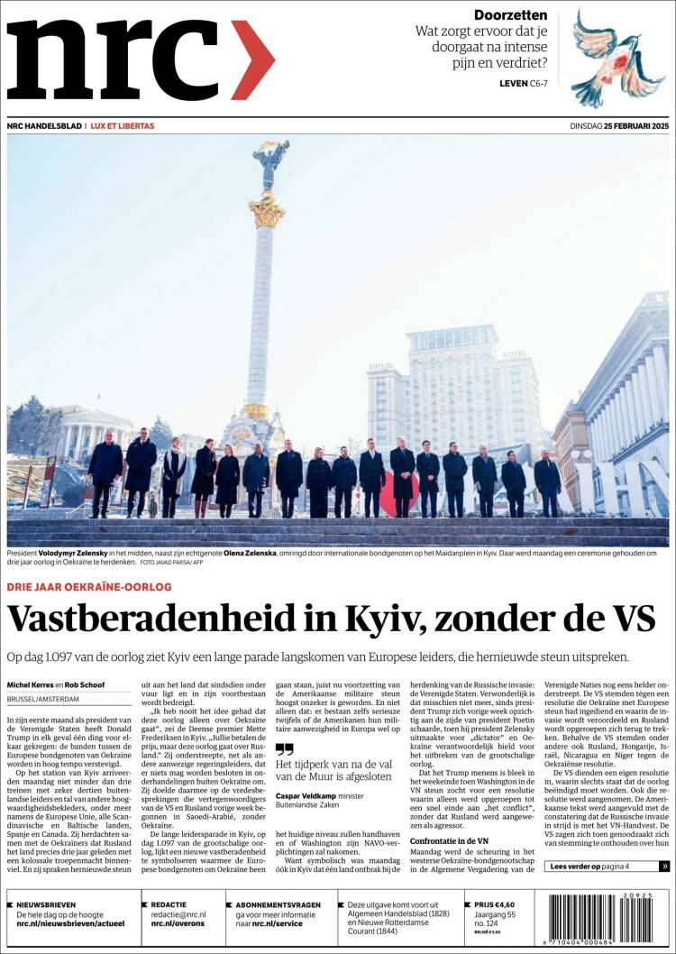 Portada de NRC Handelsblad (Pa&iacute;ses Bajos)