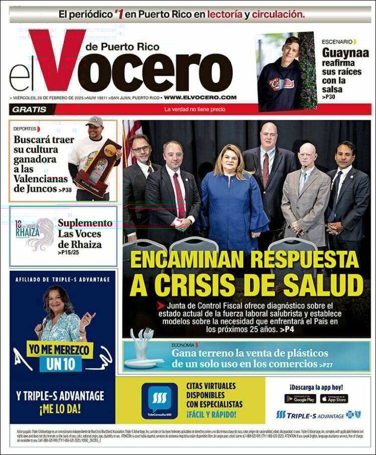 Portada de Vocero (Puerto Rico)