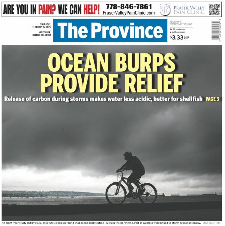 Portada de The Province (Canadá)