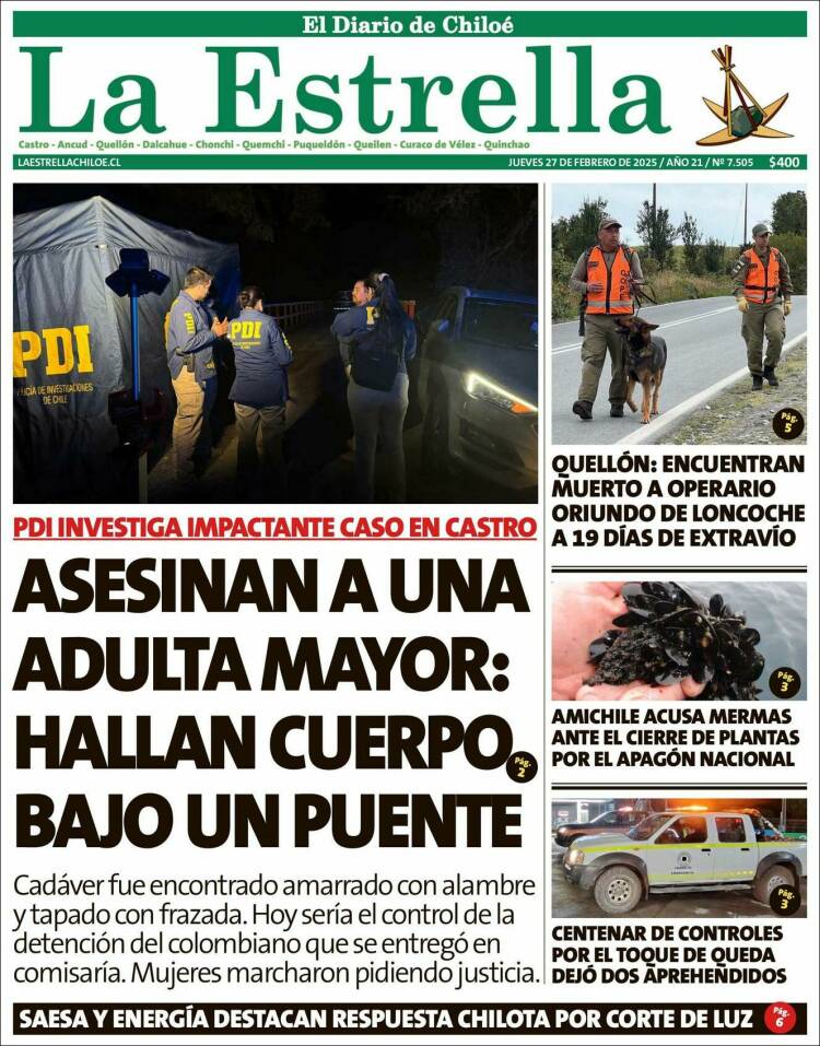 Portada de Estrella de Chiloé (Chile)