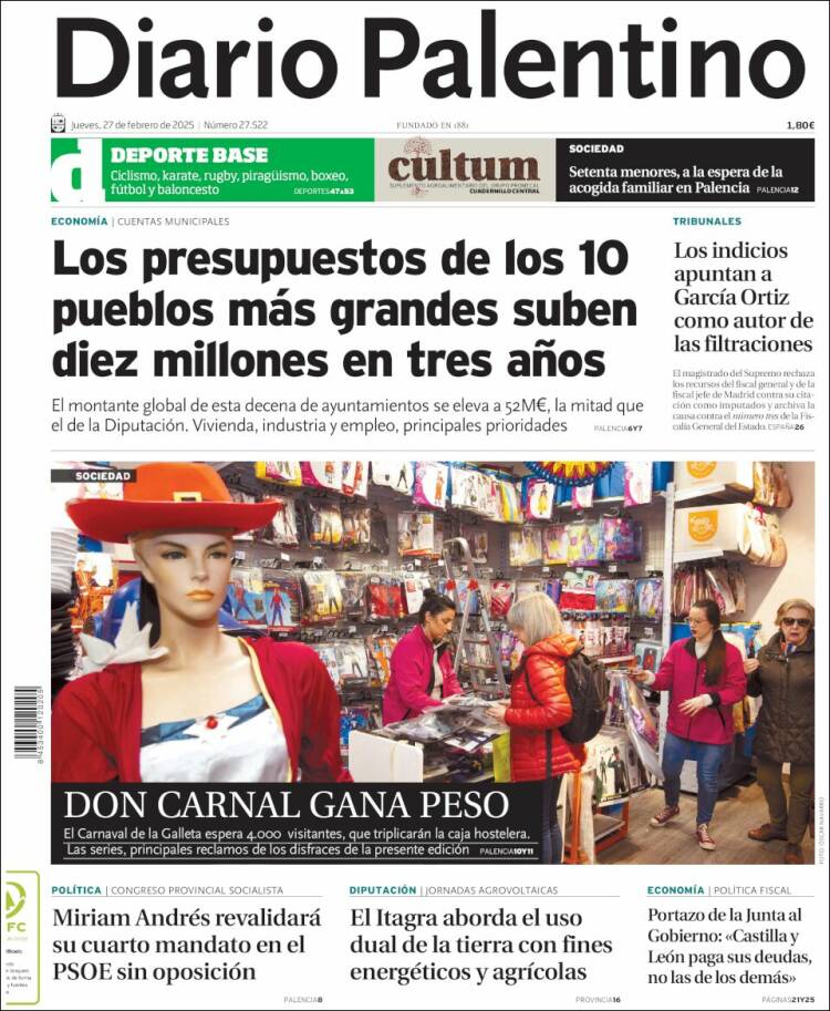 Portada de Diario Palentino (España)
