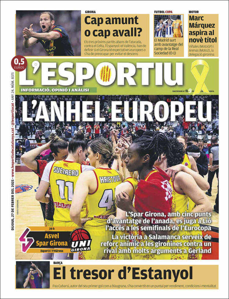 Portada de L'Esportiu : Girona (España)