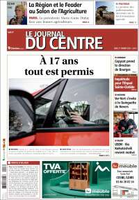 Portada de Le Journal du Centre (Francia)