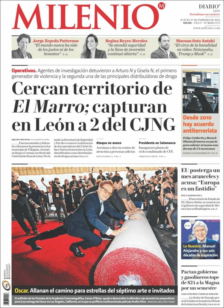 Portada de Milenio de León (México)