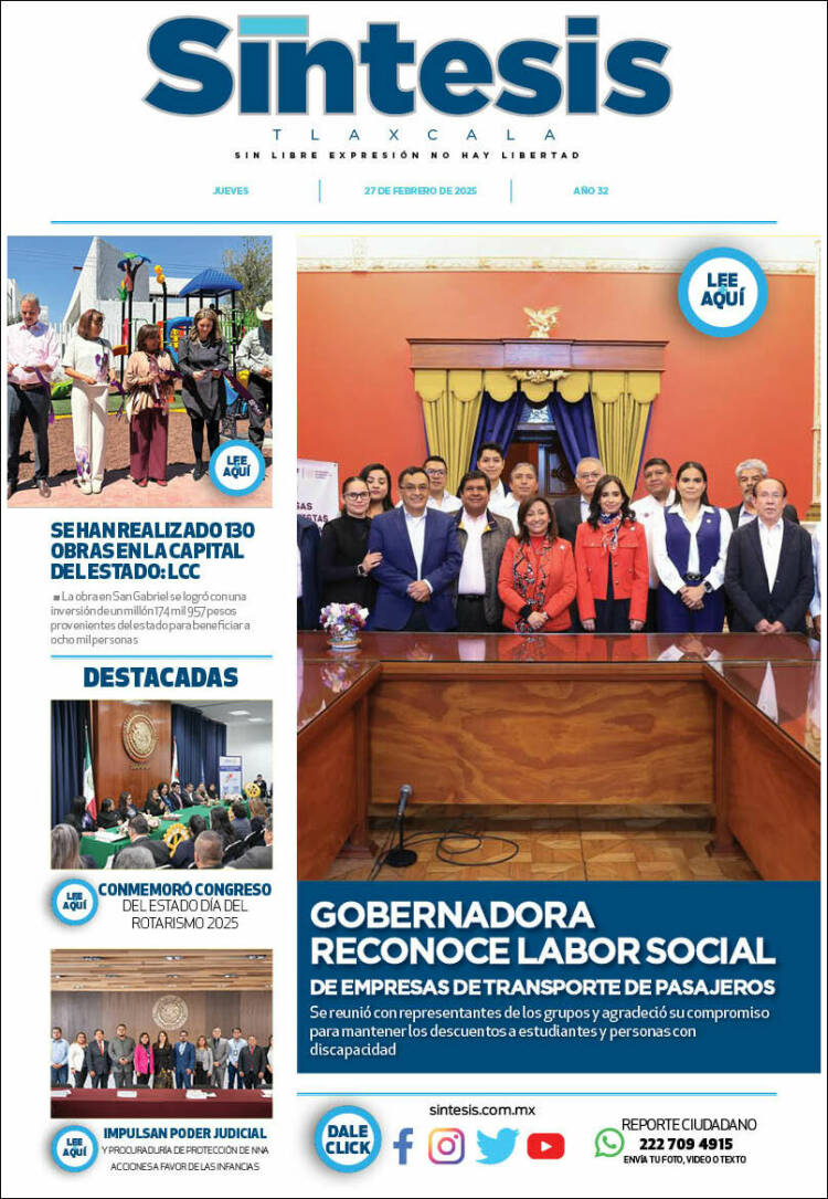 Portada de Síntesis de Tlaxcala (México)
