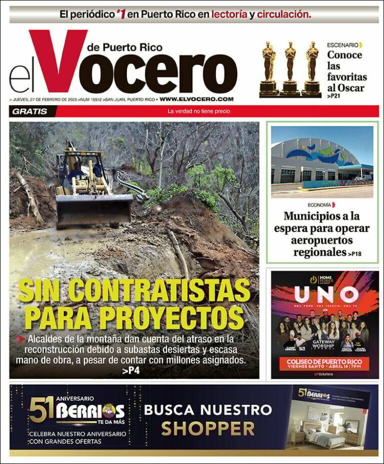 Portada de Vocero (Puerto Rico)