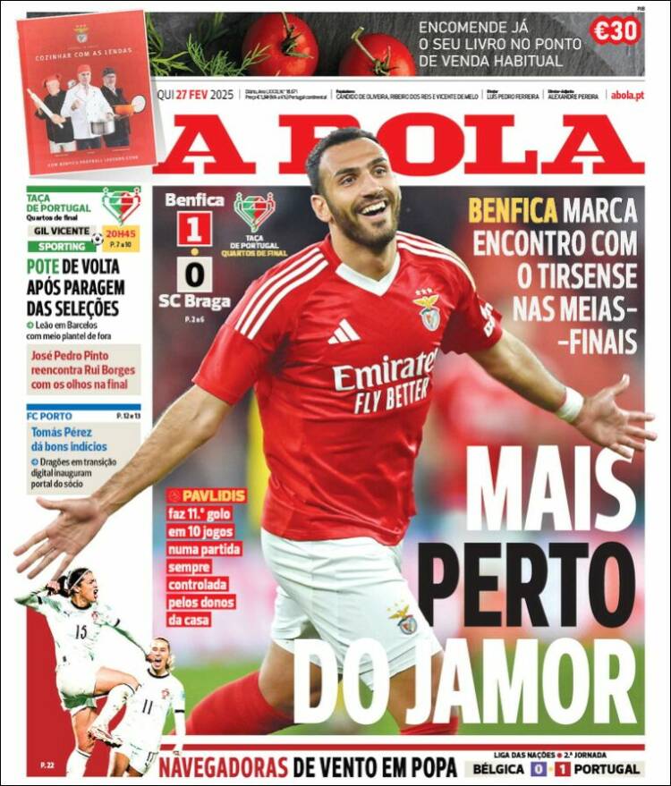 Portada de A Bola (Portugal)
