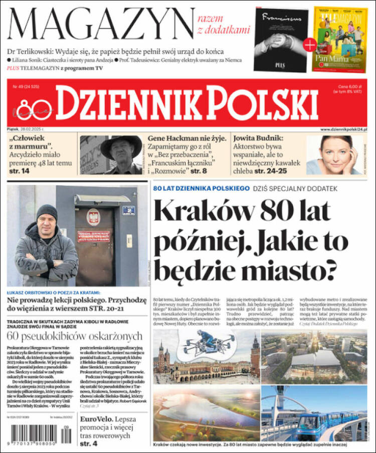Portada de Dziennik (Polonia)