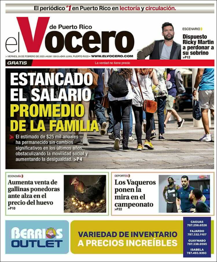 Portada de Vocero (Puerto Rico)