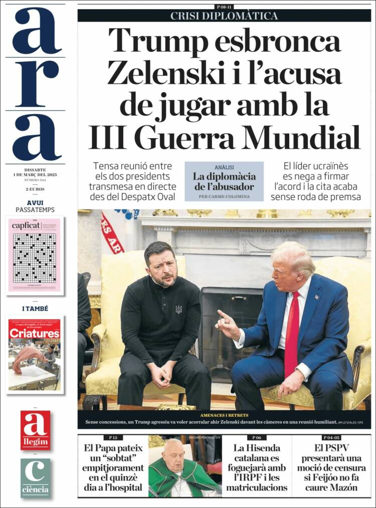 Portada de Ara (España)