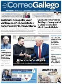 Portada de El Correo Gallego (España)